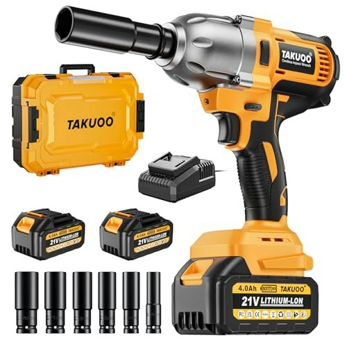 Takuoo 1/2-Inch 1,200Nm Cordless Impact Wrench: $89.99 Takuoo 1/2-Inch 1,200Nm Cordless Impact Wrench: $89.99