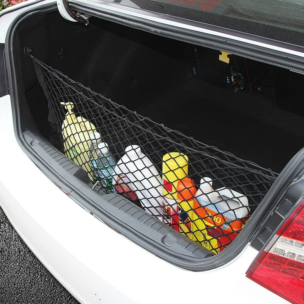 Nyidpsz Adjustable Elastic Car Trunk Cargo Net Organizer: $10 Nyidpsz Adjustable Elastic Car Trunk Cargo Net Organizer: $10