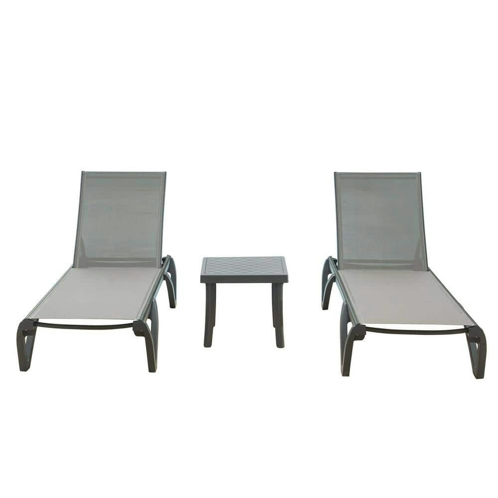 Aluminum Outdoor Patio Chaise Lounge 3-Piece Set: $385.14 Aluminum Outdoor Patio Chaise Lounge 3-Piece Set: $385.14
