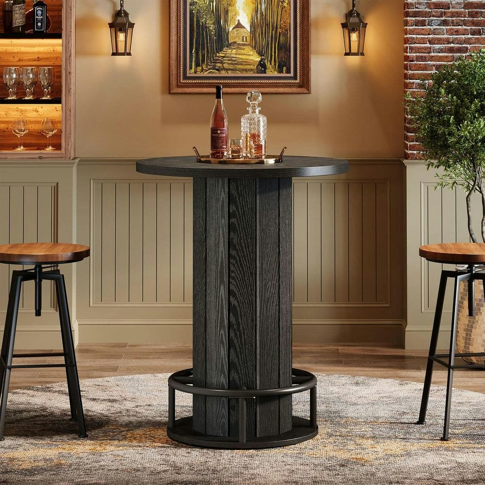 Kearsten 39.8-Inch Round Wood and Metal Bar Table: $149.99 Kearsten 39.8-Inch Round Wood and Metal Bar Table: $149.99