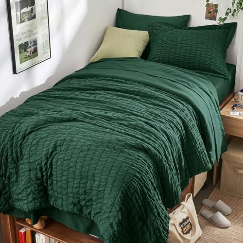 Hymokege Twin XL Seersucker 5-Piece Comforter Set: $32.29 Hymokege Twin XL Seersucker 5-Piece Comforter Set: $32.29