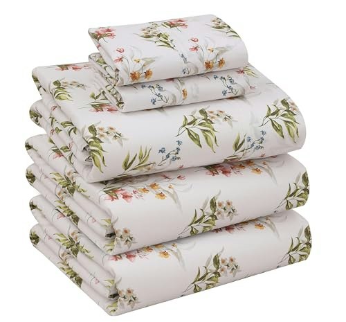Ruvanti 100% Cotton Split King Percale Sheet Set: $45.14 Ruvanti 100% Cotton Split King Percale Sheet Set: $45.14