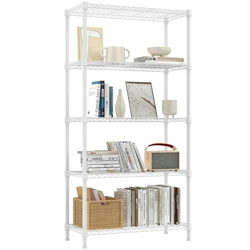 MZG 5-Tier 1,250-lb. Metal Wire Storage Shelf: $50.98 MZG 5-Tier 1,250-lb. Metal Wire Storage Shelf: $50.98