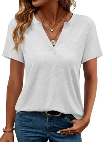 Ticticmimi Women's V-Neck Short Sleeve Casual T-Shirt: $12.74 Ticticmimi Women's V-Neck Short Sleeve Casual T-Shirt: $12.74