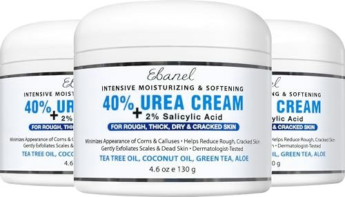 Ebanel 40% Urea and 2% Salicylic Acid Foot Cream 3-Pack: $37.34