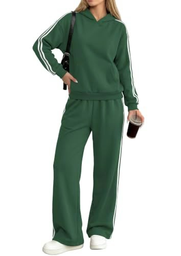 Prettygarden Women's Striped 2-Piece Lounge Set: $35.98