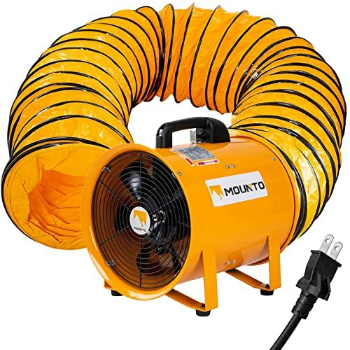 Mounto 12-inch Heavy Duty Cylinder Axial Fan with 25-foot Vinyl Hose: $220.99