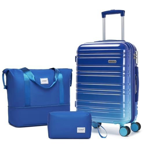 Larvender 3-Piece Carry-On Luggage Set: $76.48 Larvender 3-Piece Carry-On Luggage Set: $76.48
