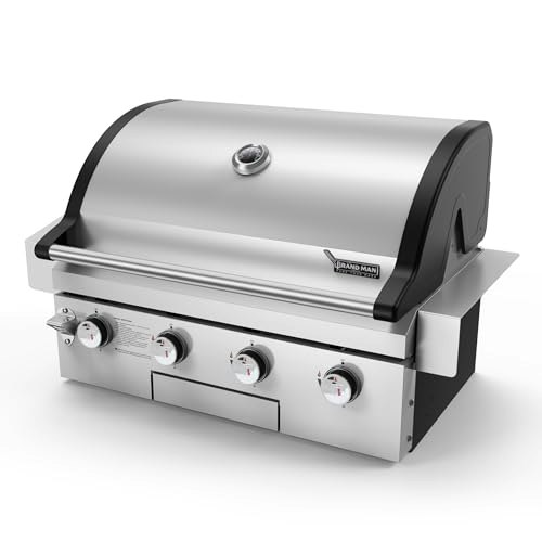 Brand-Man 30-Inch 4-Burner Built-In Gas Grill Head: $756.49
