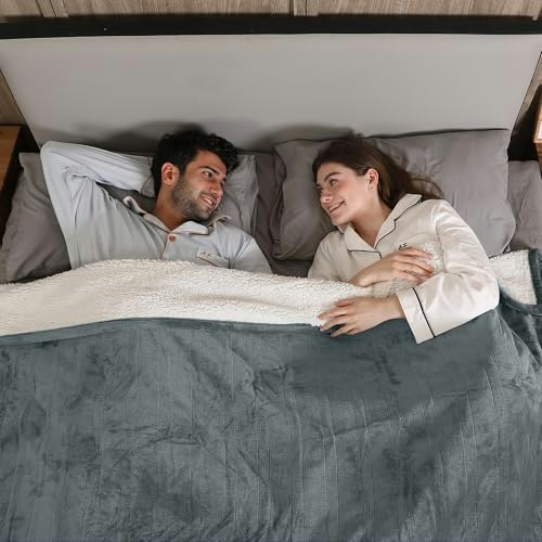Queen Heated Flannel Sherpa Electric Blanket: $48.44 Queen Heated Flannel Sherpa Electric Blanket: $48.44