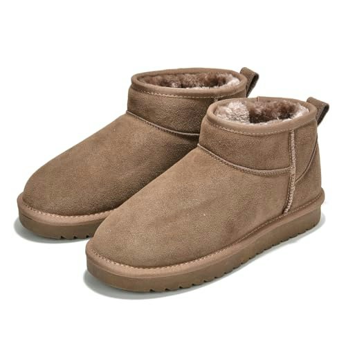 Women's Leather Fur-Lined Ankle Boots: $42.42 Women's Leather Fur-Lined Ankle Boots: $42.42