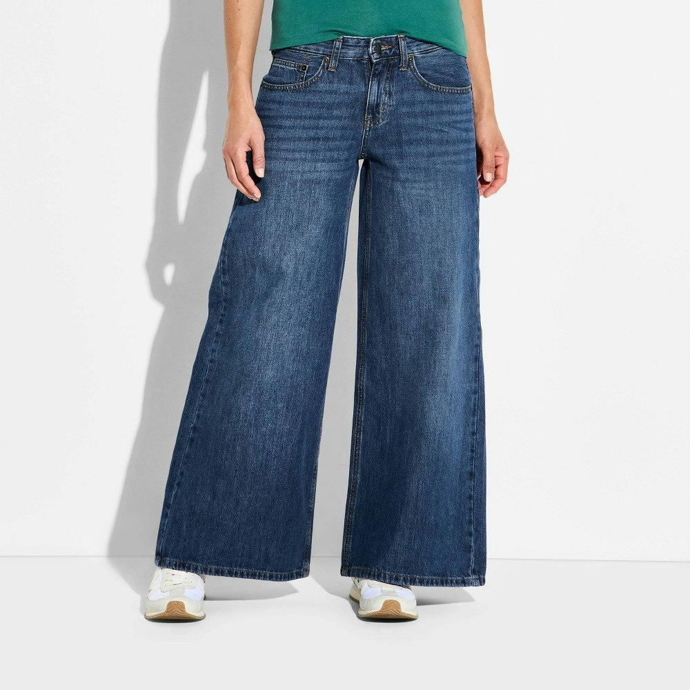 Wild Fable Women's Low-Rise Ultra Wide Leg Jeans 2 Short: $35 Wild Fable Women's Low-Rise Ultra Wide Leg Jeans 2 Short: $35