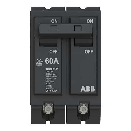 ABB Q-Line 60A Double Pole Circuit Breaker: $17.47 ABB Q-Line 60A Double Pole Circuit Breaker: $17.47