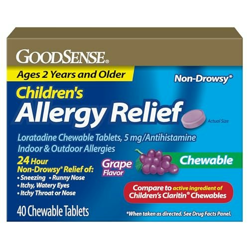 GoodSense Children's Loratadine 5mg Chewable Tablets 40-Count: $9.37 GoodSense Children's Loratadine 5mg Chewable Tablets 40-Count: $9.37