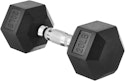 Amazon Basics Rubber Hex 20-lb. Dumbbell for $22 + free shipping w/ Prime