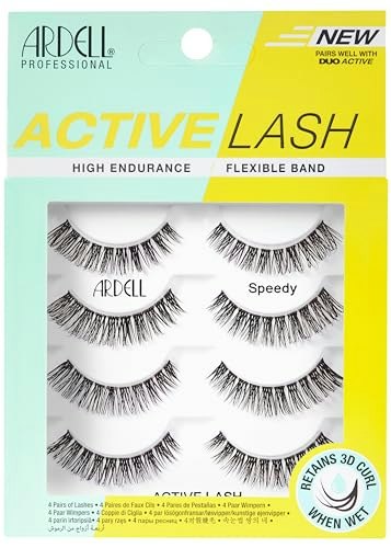 Ardell Active Lash Water-Resistant False Eyelashes 4-Pack: $14.73 Ardell Active Lash Water-Resistant False Eyelashes 4-Pack: $14.73