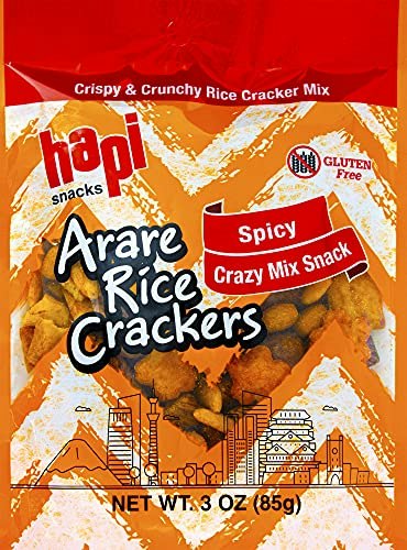 Hapi Spicy Crazy Mix Arare Rice Crackers 3-oz 12-Pack: $25.99 Hapi Spicy Crazy Mix Arare Rice Crackers 3-oz 12-Pack: $25.99