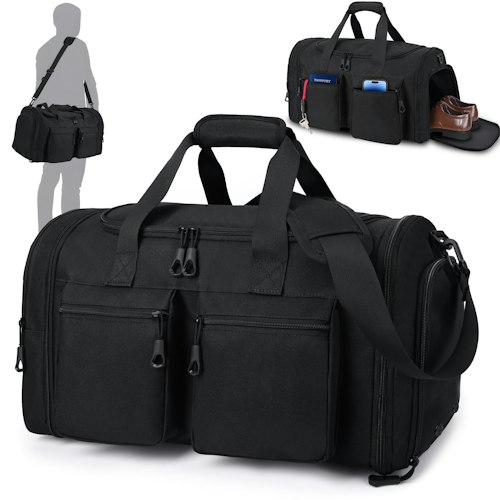 Men's 45L Expandable Carry-On Travel Bag for $15 + free shipping w/ Prime