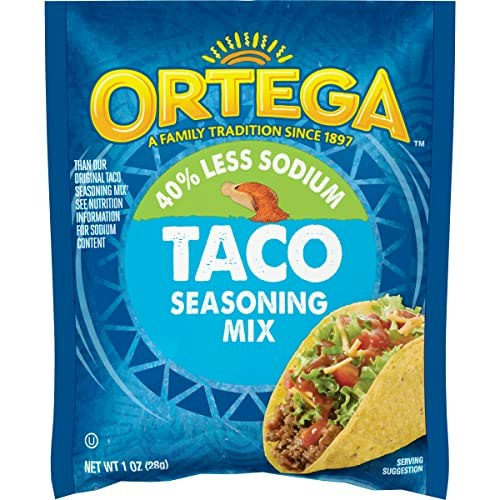 Ortega 40% Less Sodium Taco Seasoning 1-Ounce 12-Pack: $11.16