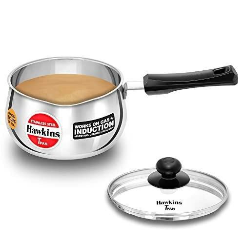 Hawkins 2-Liter Stainless Steel Saucepan with Glass Lid: $27.59 Hawkins 2-Liter Stainless Steel Saucepan with Glass Lid: $27.59