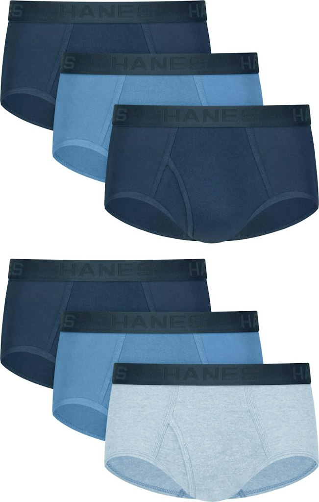 Hanes Men's Moisture-Wicking Tagless Briefs 6-Pack: $19