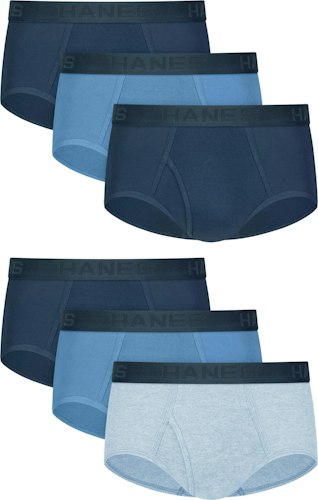 Hanes Men's Moisture-Wicking Tagless Briefs 6-Pack for $19 + free shipping w/ Prime