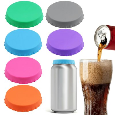 Silicone Soda Can Lid 6-Pack for $2 + free shipping w/ $25