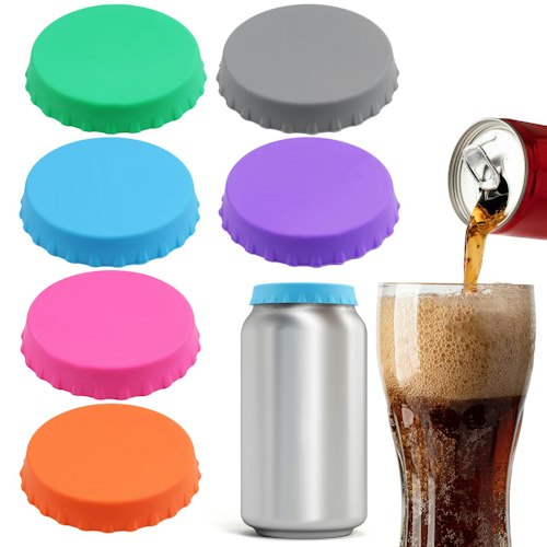 Silicone Soda Can Lid 6-Pack for $2 + free shipping w/ $25