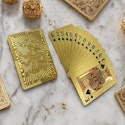 Gold Playing Cards for $1 + free shipping w/ $25