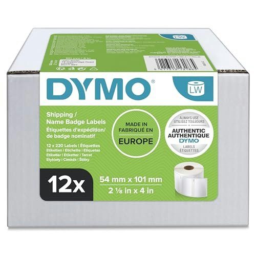 Dymo 54mm x 101mm LabelWriter Shipping Labels 2,640-Count: $156.06