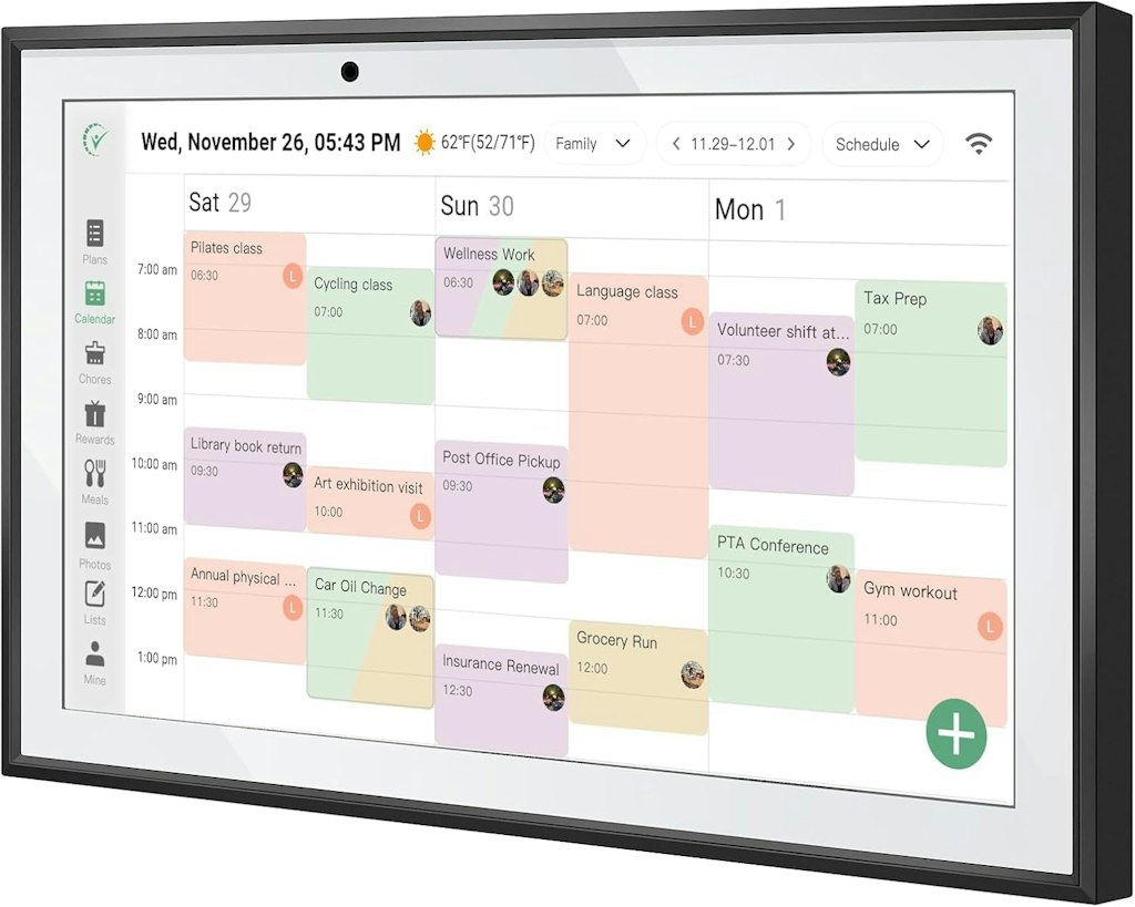 10.1" WiFi Digital Calendar: $70