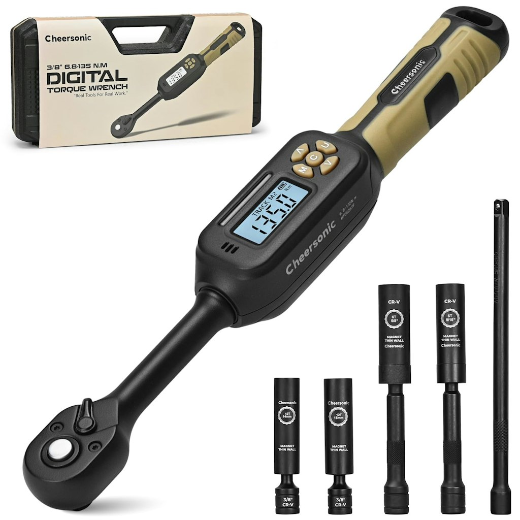 Cheersonic Digital Torque Wrench 3/8" Drive Set: $80 Cheersonic Digital Torque Wrench 3/8" Drive Set: $80