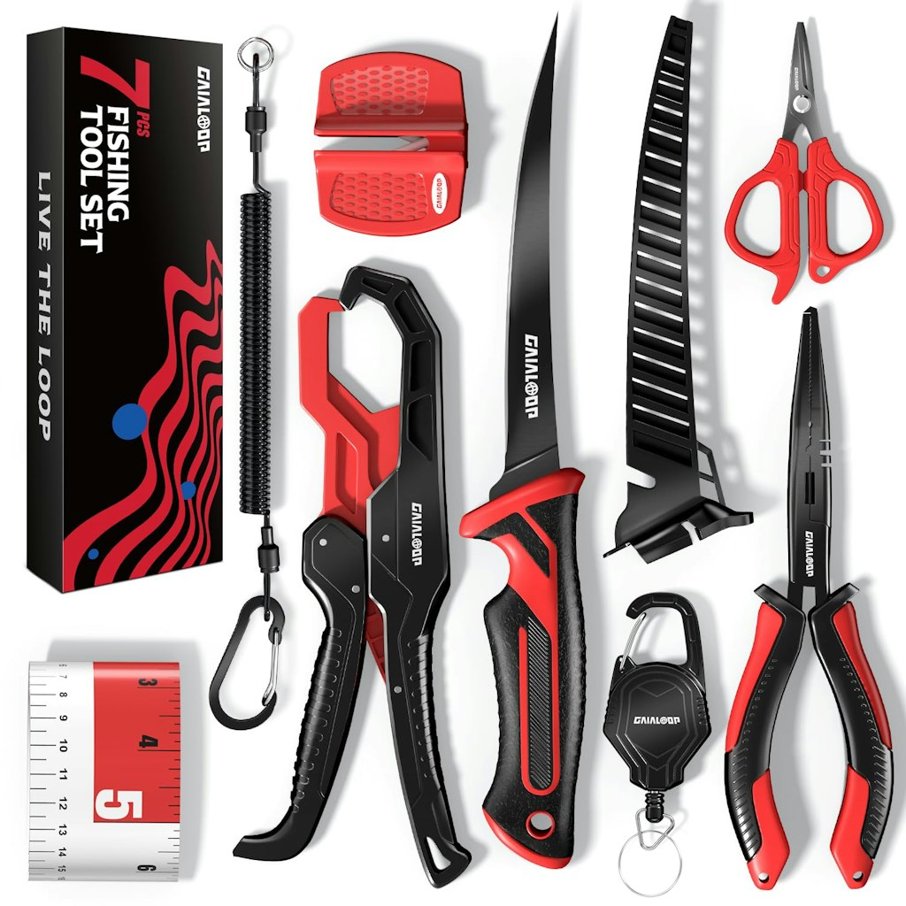 Gaialoop 7-Piece Fishing Tool Kit: $25