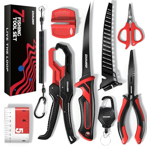 Gaialoop 7-Piece Fishing Tool Kit for $25 + free shipping w/ Prime
