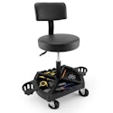 Rolling Shop Stool with Backrest for $60 + free shipping