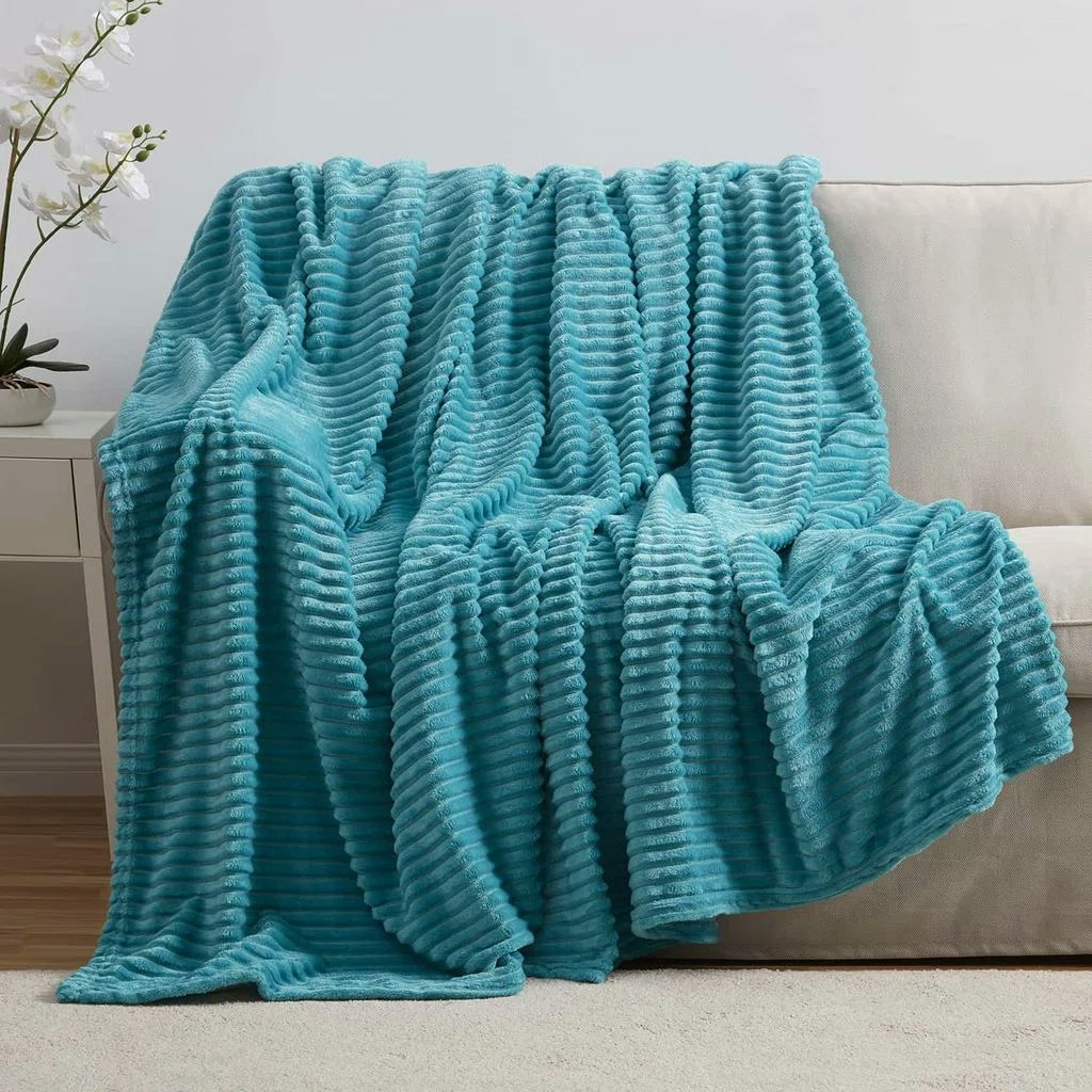 Nestl Cut Plush Cozy Throw Blanket: $15