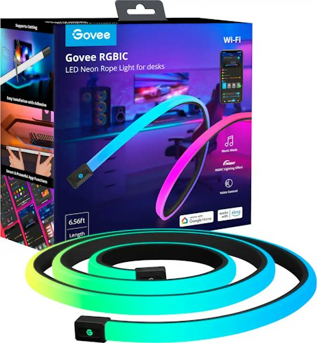 Govee 6.5-Foot RGBIC LED Neon Rope Light for Desks for $45 + free shipping