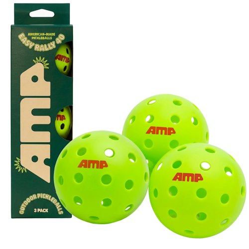 AMP Easy Rally 40 Outdoor Pickleball 3-Pack for $10 + free shipping w/ $35