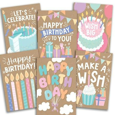 Birthday Greeting Cards 54-Pack for $17 + free shipping w/ Prime
