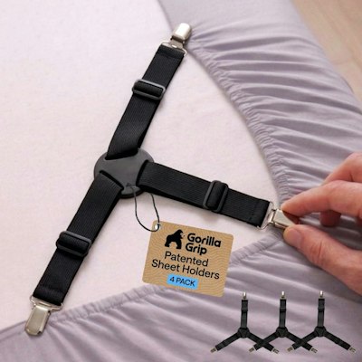 Gorilla Grip Sheet Holder 4-Pack for $13 + free shipping w/ Prime