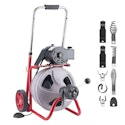Vevor 100-Foot x 3/8" Auto Feed Drain Cleaning Machine for $270 + free shipping