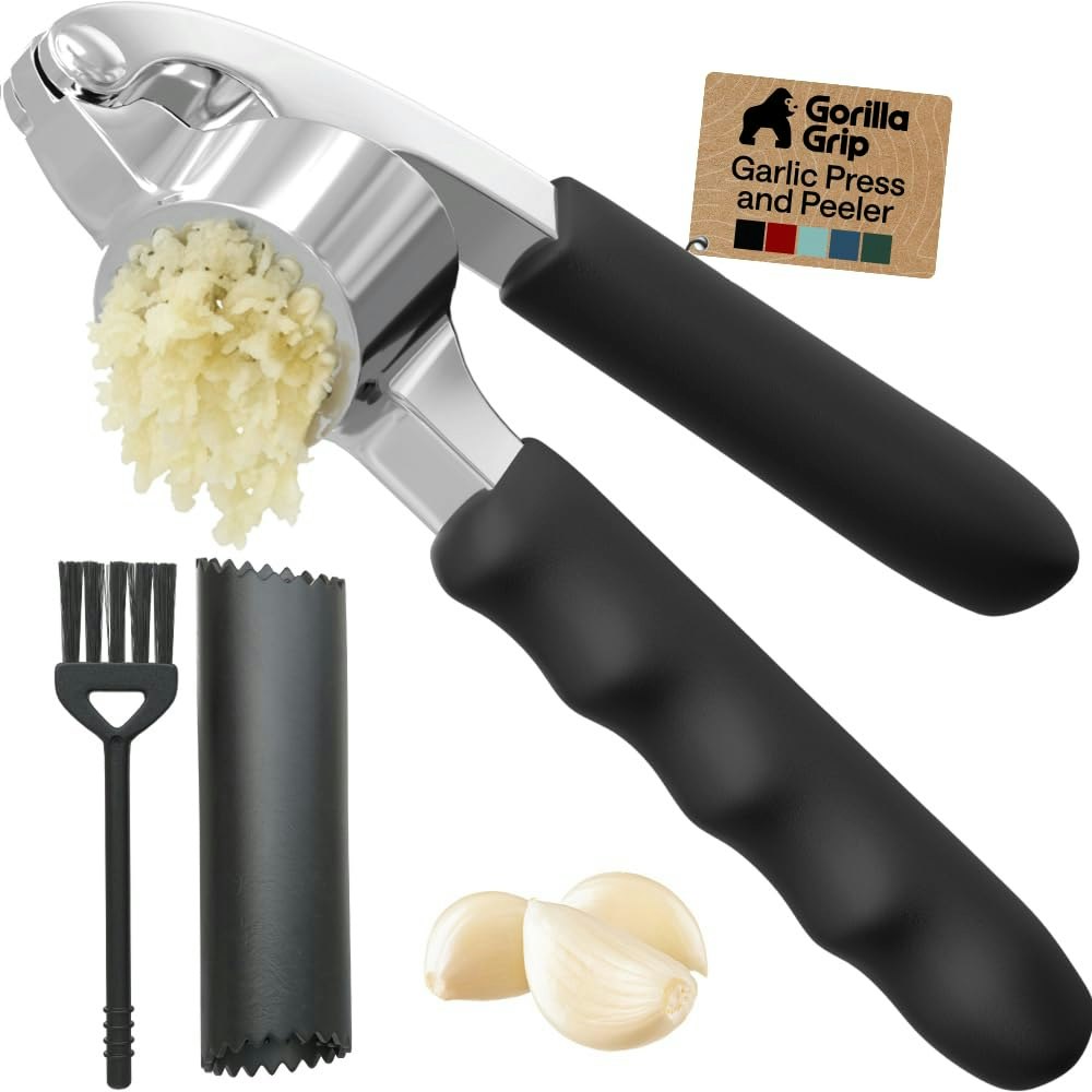 Gorilla Grip Garlic Peeler & Press Set: $14 Gorilla Grip Garlic Peeler & Press Set: $14