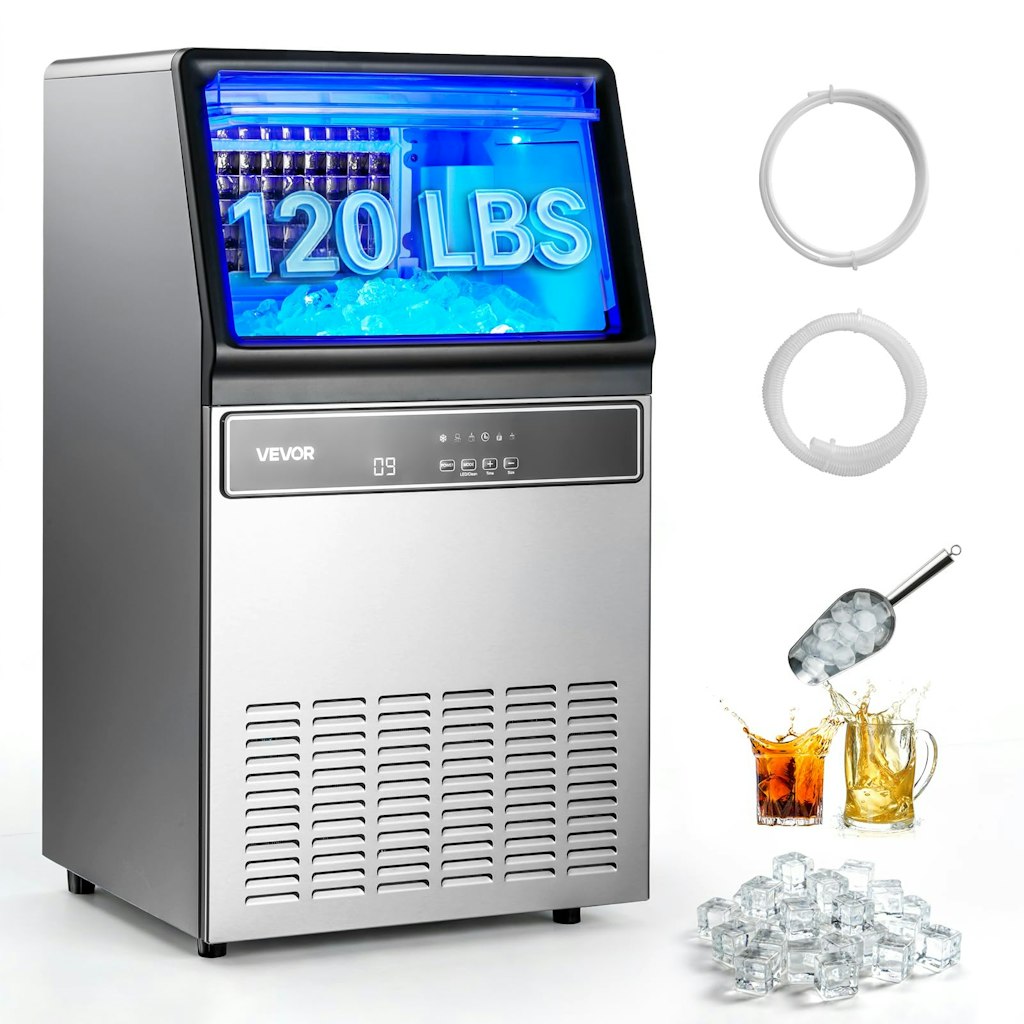 Vevor Commercial Under Counter & Freestanding Ice Maker Machine: $268 Vevor Commercial Under Counter & Freestanding Ice Maker Machine: $268