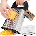 Gorilla Grip 4-Sided Stainless Steel Cheese Grater for $13 + free shipping w/ Prime