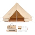 Vevor 9.8-Foot Yurt Canvas Bell Tent with Stove Jack for $181 + free shipping