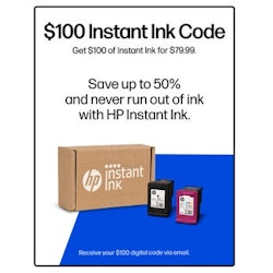HP Instant Ink $100 Prepaid Card for $80 + email delivery
