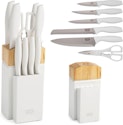 Tasty 10-Piece Kitchen Knife Set w/ Block for $15 + free shipping w/ Prime