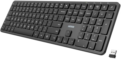 Arteck Full Size 2.4G Wireless Keyboard for $13 + free shipping w/ Prime