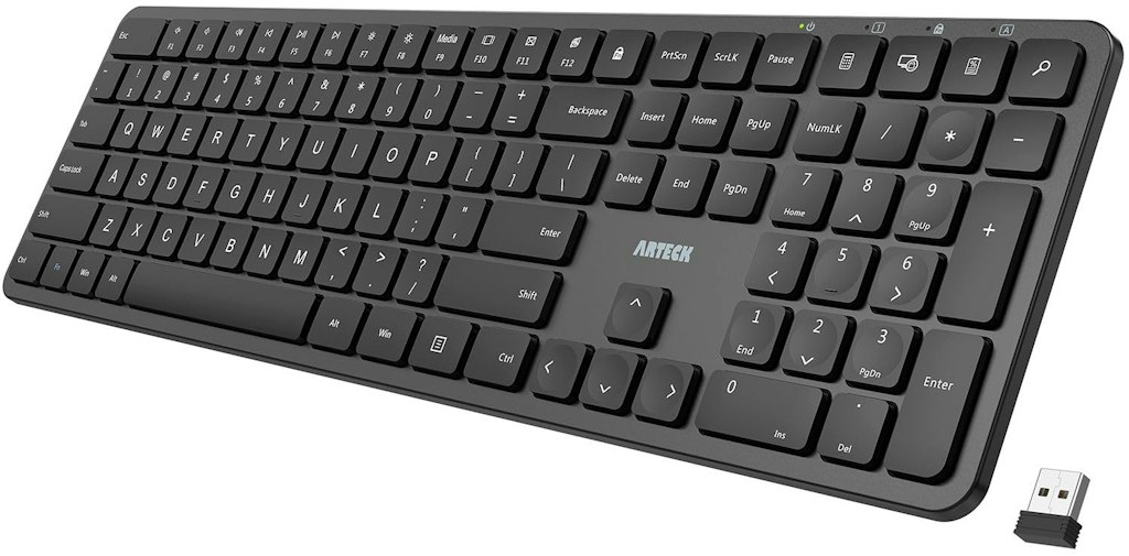 Arteck Full Size 2.4G Wireless Keyboard: $13 Arteck Full Size 2.4G Wireless Keyboard: $13