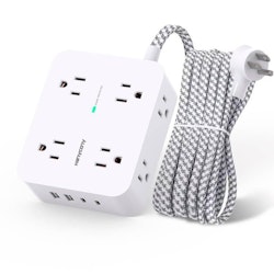 Hanycony Surge Protector Power Strip for $10 + free shipping w/ Prime